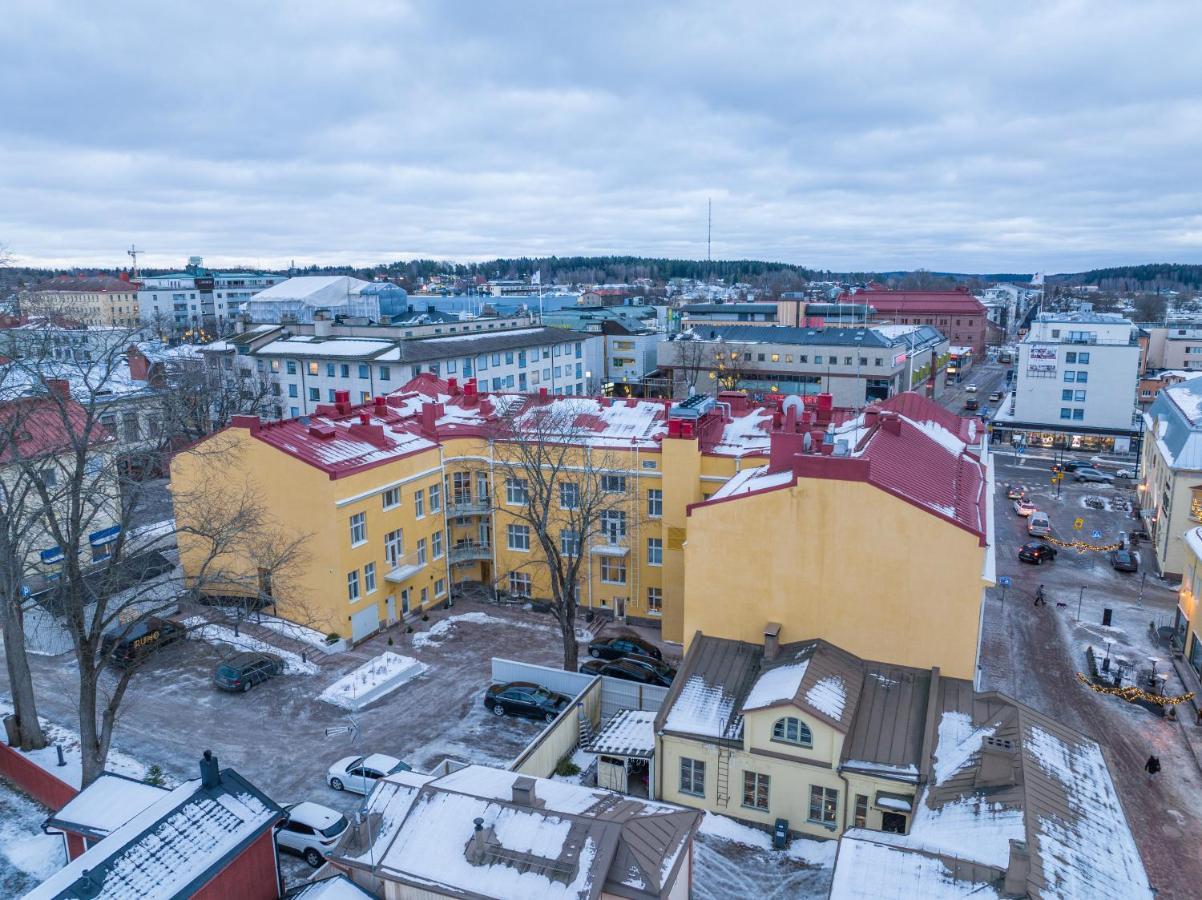 Runo Hotel Borgå Exteriör bild Aerial view of central Oulu
